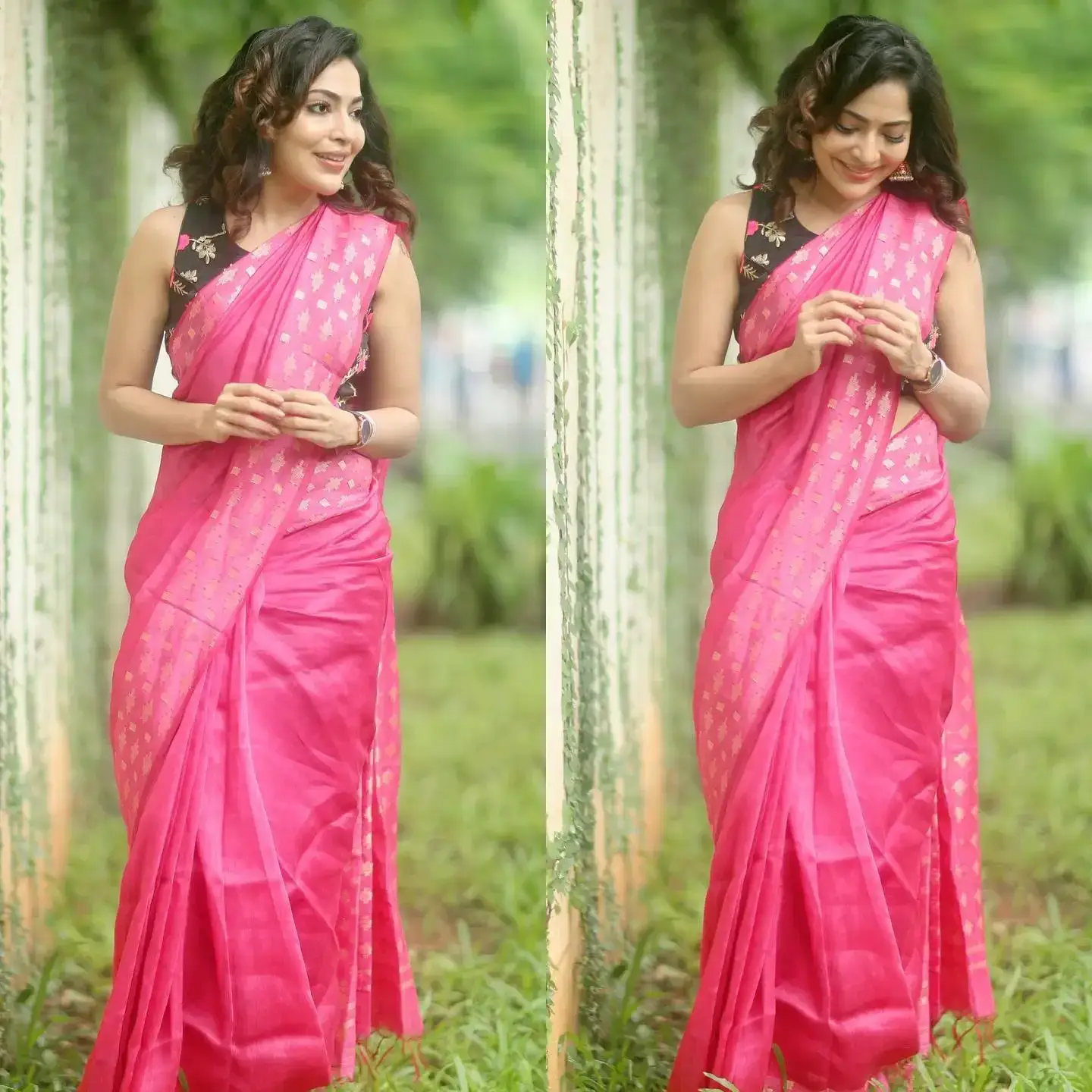 SOUTH INDIAN TV ACTRESS RAMYA SUBRAMANIAN IN RED SAREE 3